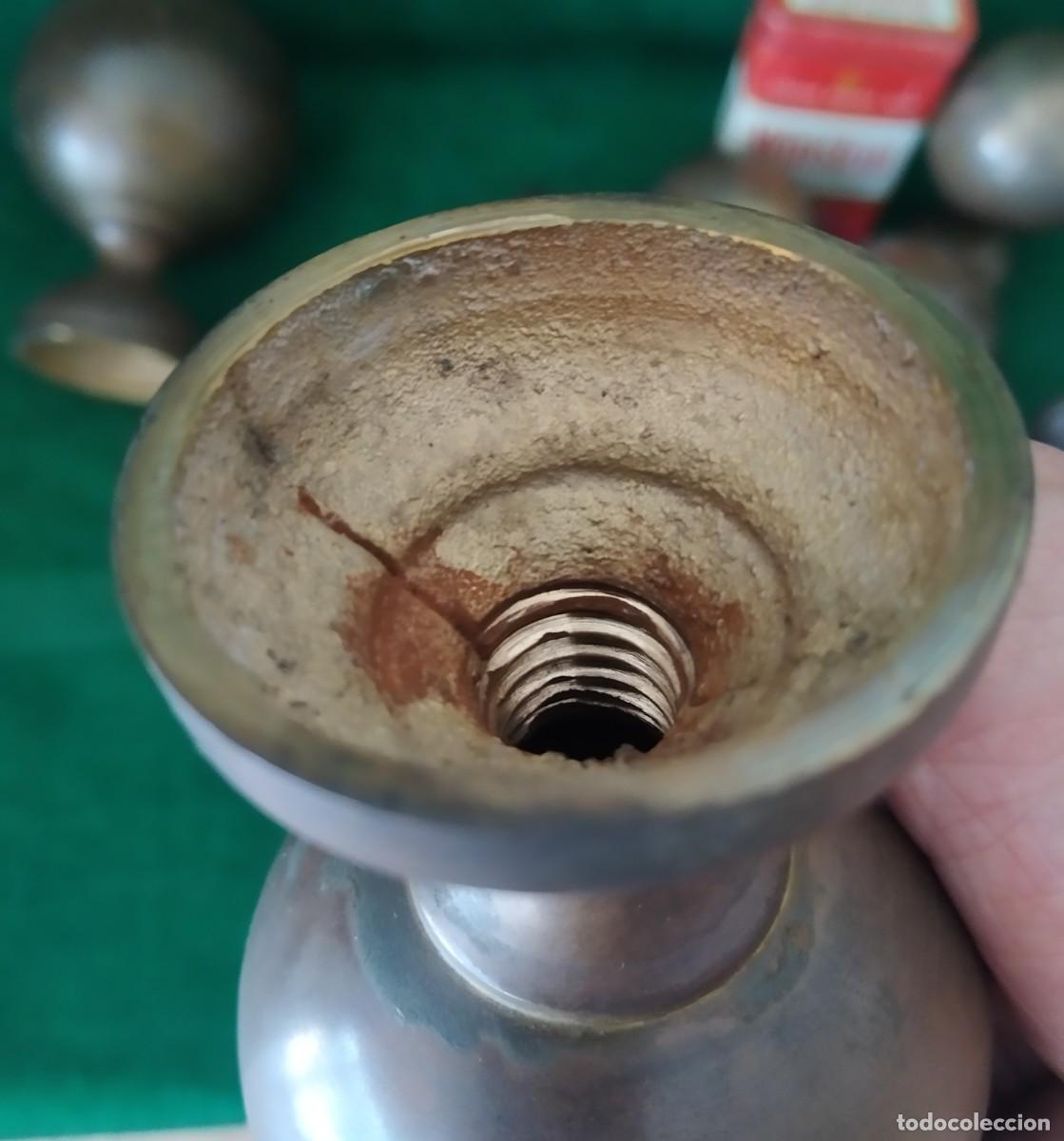 Antig&uuml;edades: SEIS POMOS ANTIGUOS BRONCE LATON. - Foto 8