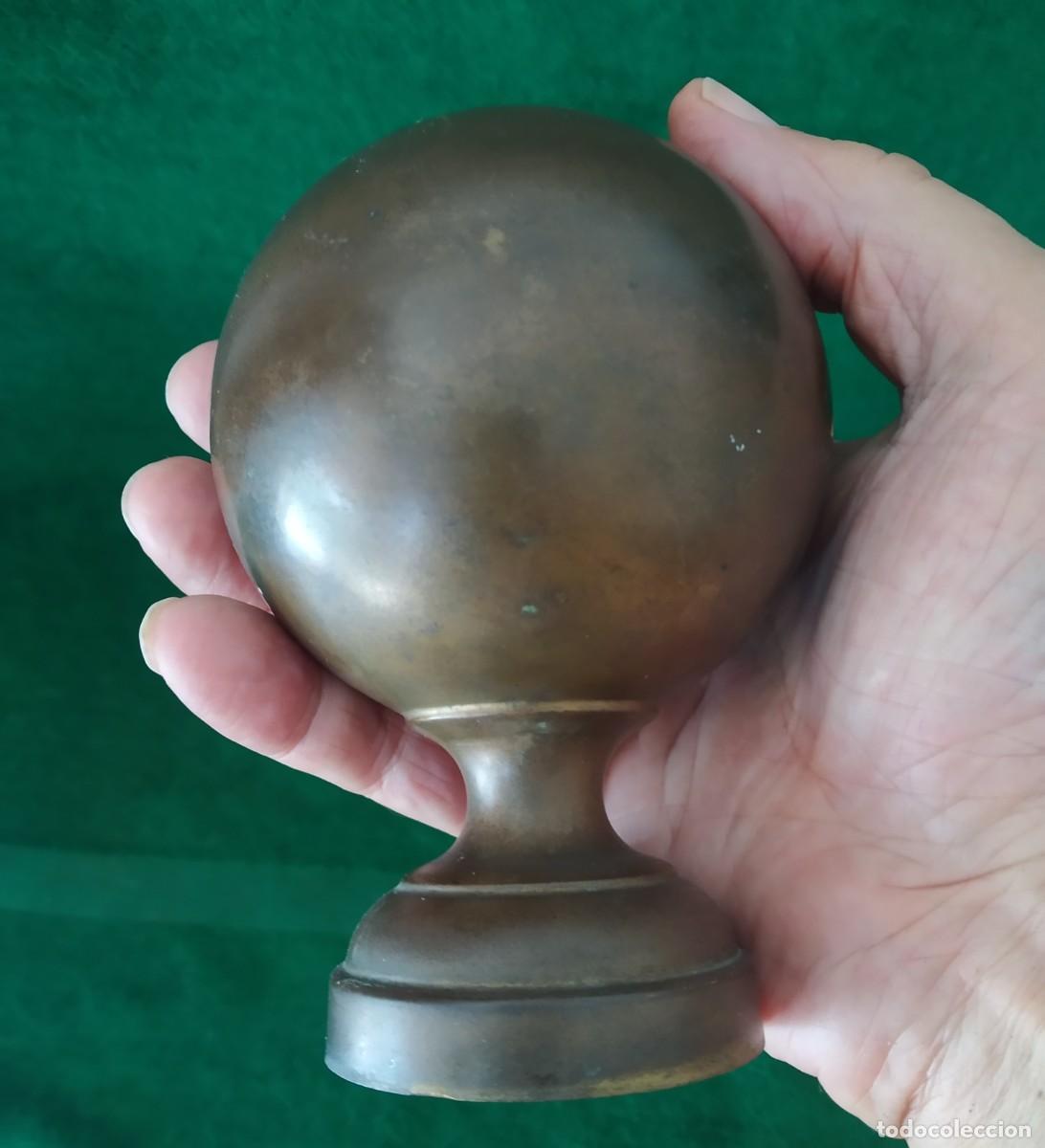 Antig&uuml;edades: SEIS POMOS ANTIGUOS BRONCE LATON. - Foto 9