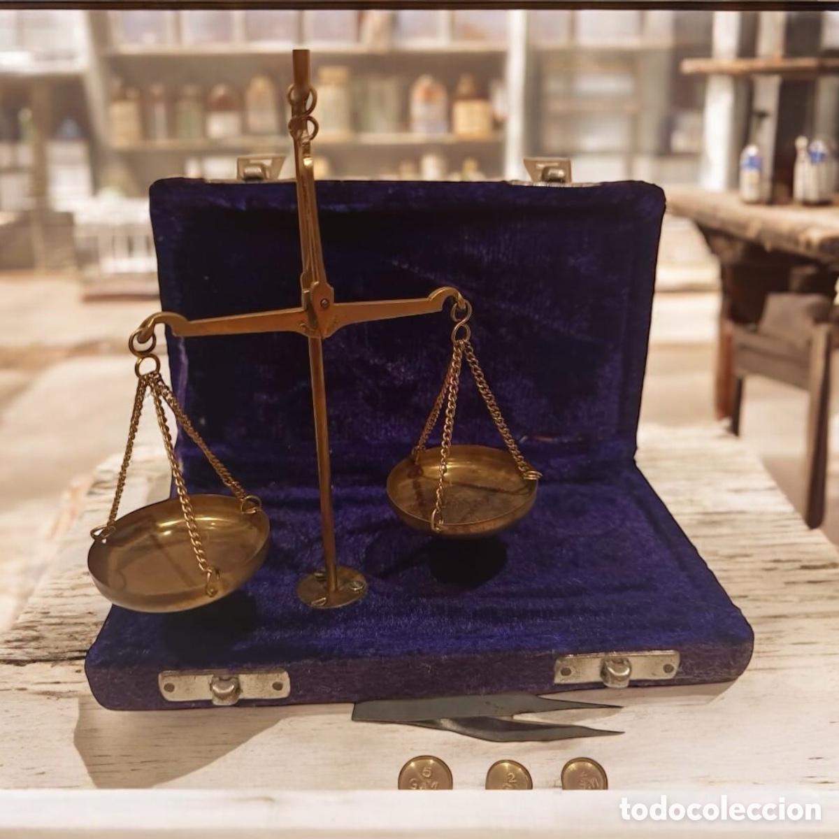 Antig&uuml;edades: Balanza de precisi&oacute;n antigua - Foto 2