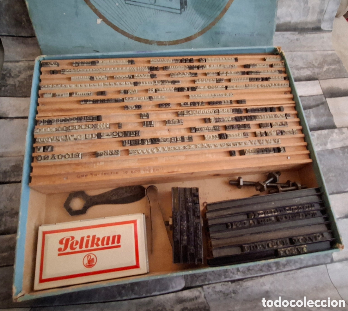 Antig&uuml;edades: Imprenta vintage &uacute;nica - Foto 2