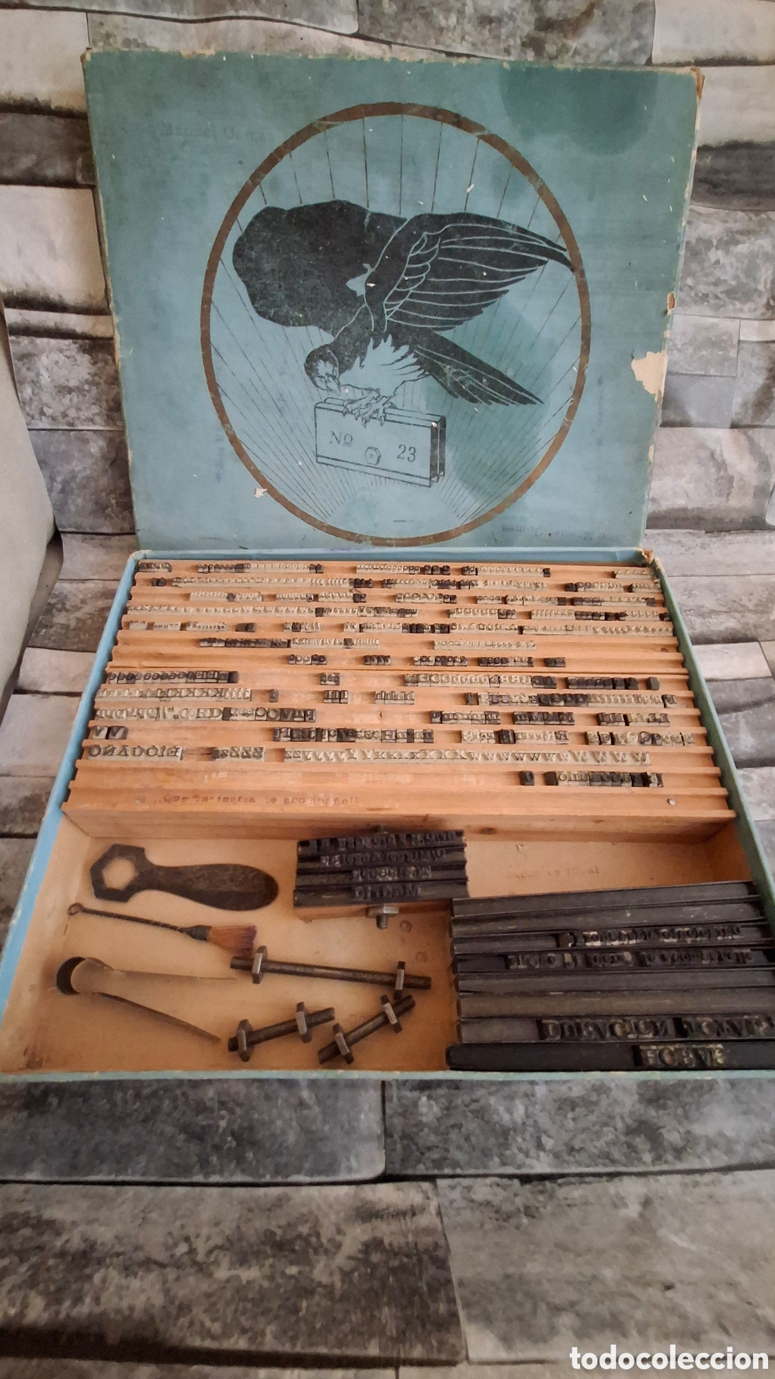 Antig&uuml;edades: Imprenta vintage &uacute;nica - Foto 7
