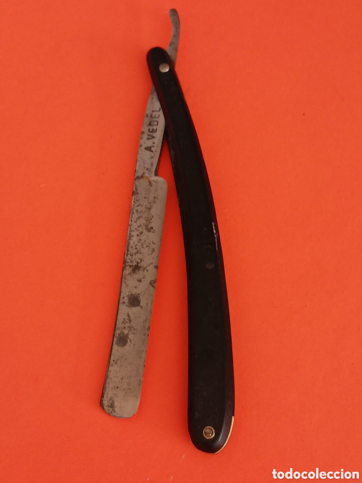 Antig&uuml;edades: Antigua Navaja de afeitar A.VEDEL. - Foto 5