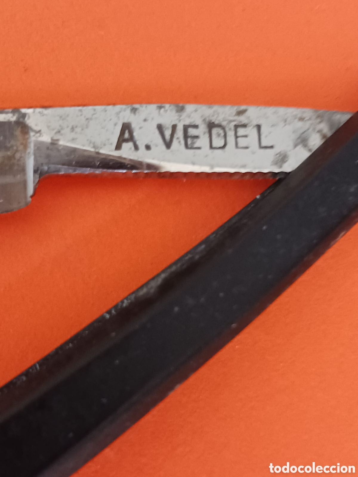 Antig&uuml;edades: Antigua Navaja de afeitar A.VEDEL. - Foto 1