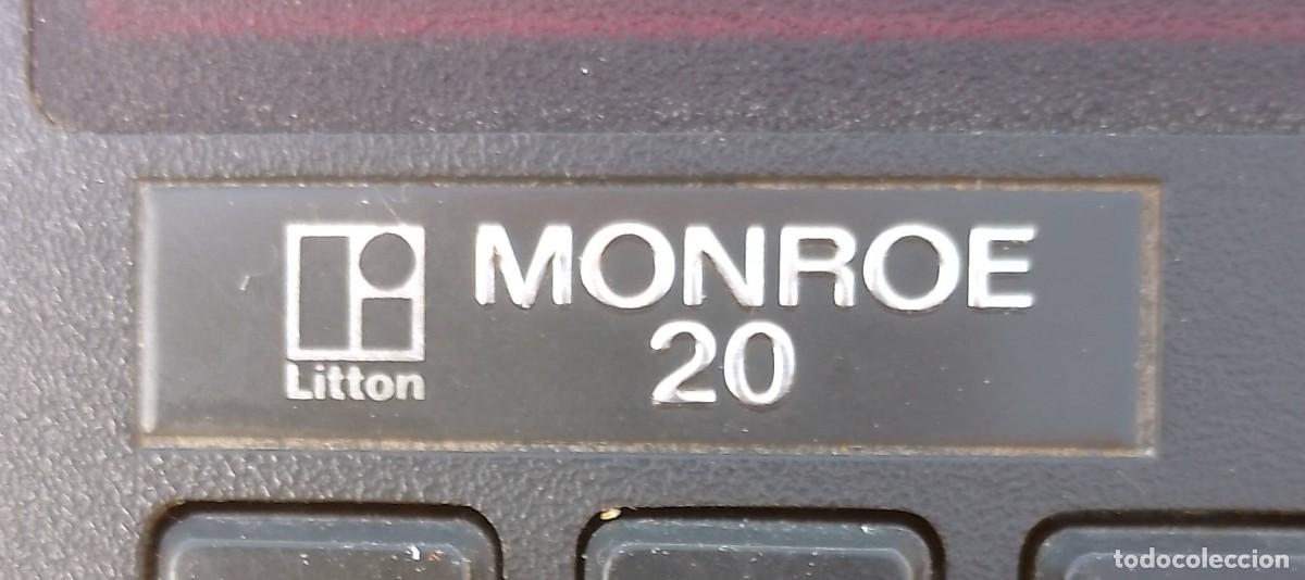Antig&uuml;edades: Calculadora Monroe Modelo 20, con Funda y Cargador - Foto 1