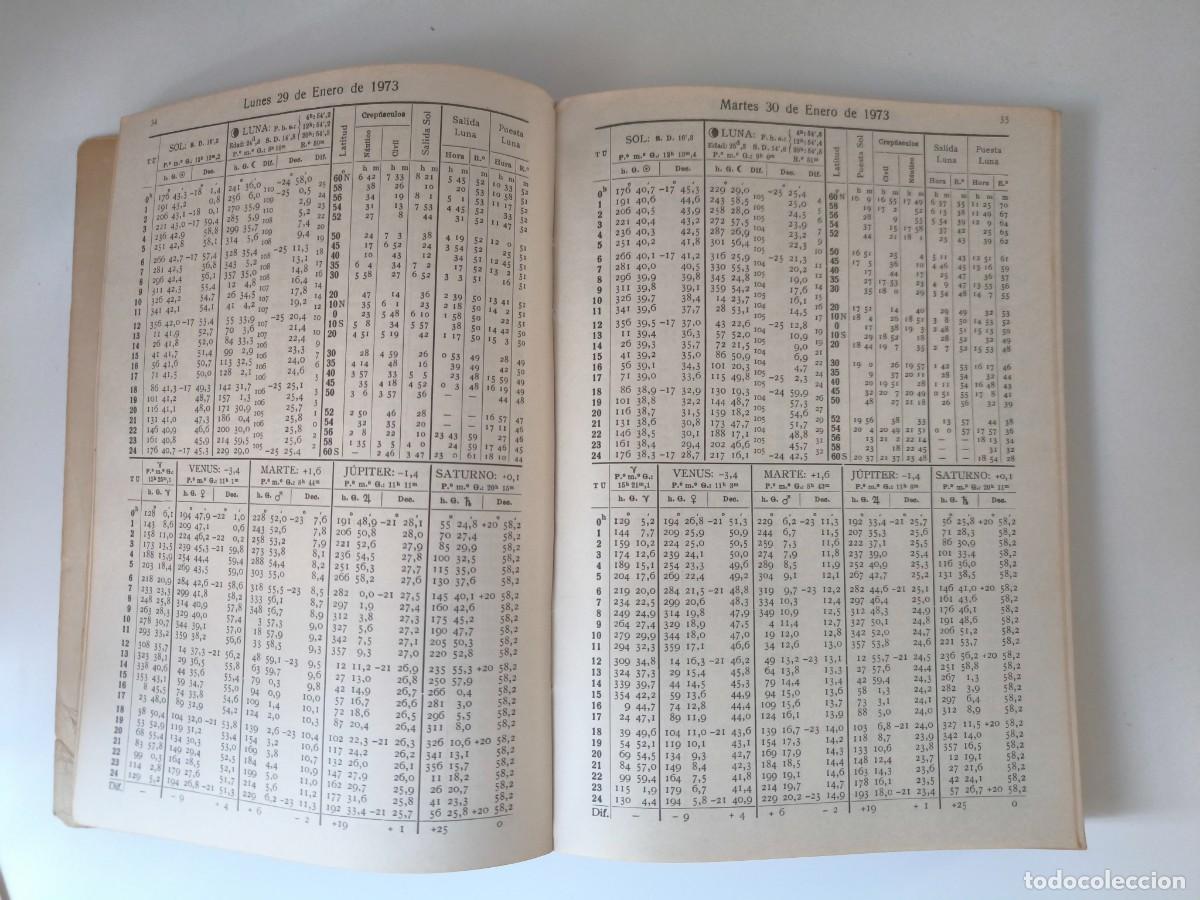 Antig&uuml;edades: ANTIGUO LIBRO ALMANAQUE N&Aacute;UTICO - Foto 4