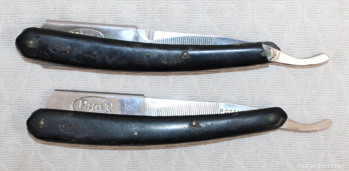 Antig&uuml;edades: PAREJA DE NAVAJAS DE BARBERO DE LA MARCA PIPER - Foto 1