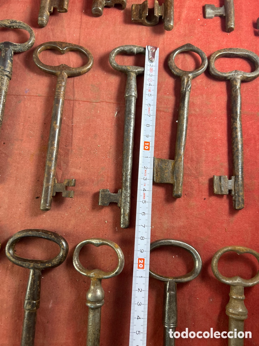 Antig&uuml;edades: GRAN COLECCI&Oacute;N DE LLAVES ANTIGUAS DE FORJA - Foto 10