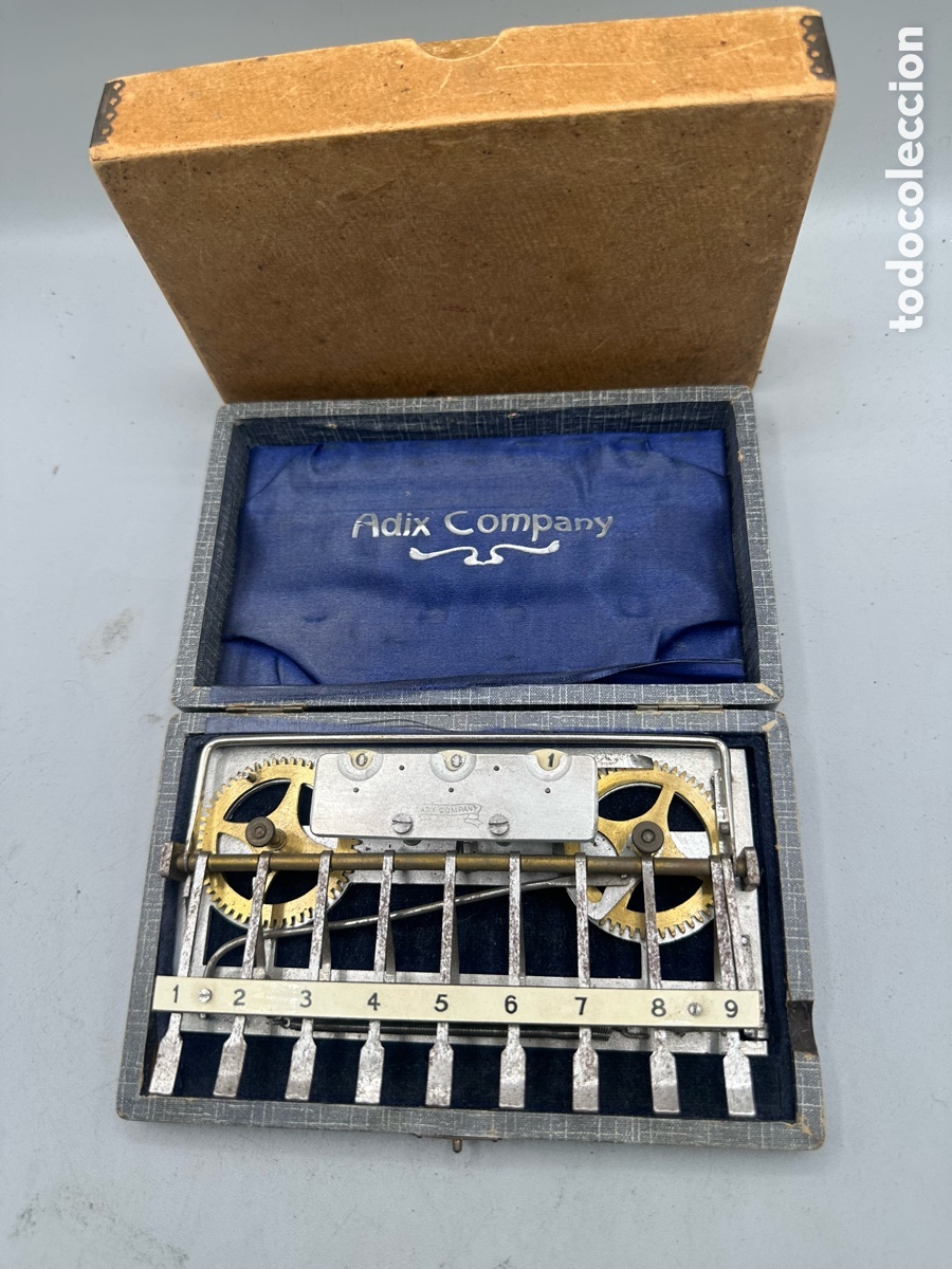 Antig&uuml;edades: Calculadora Adix estuche original - Foto 2