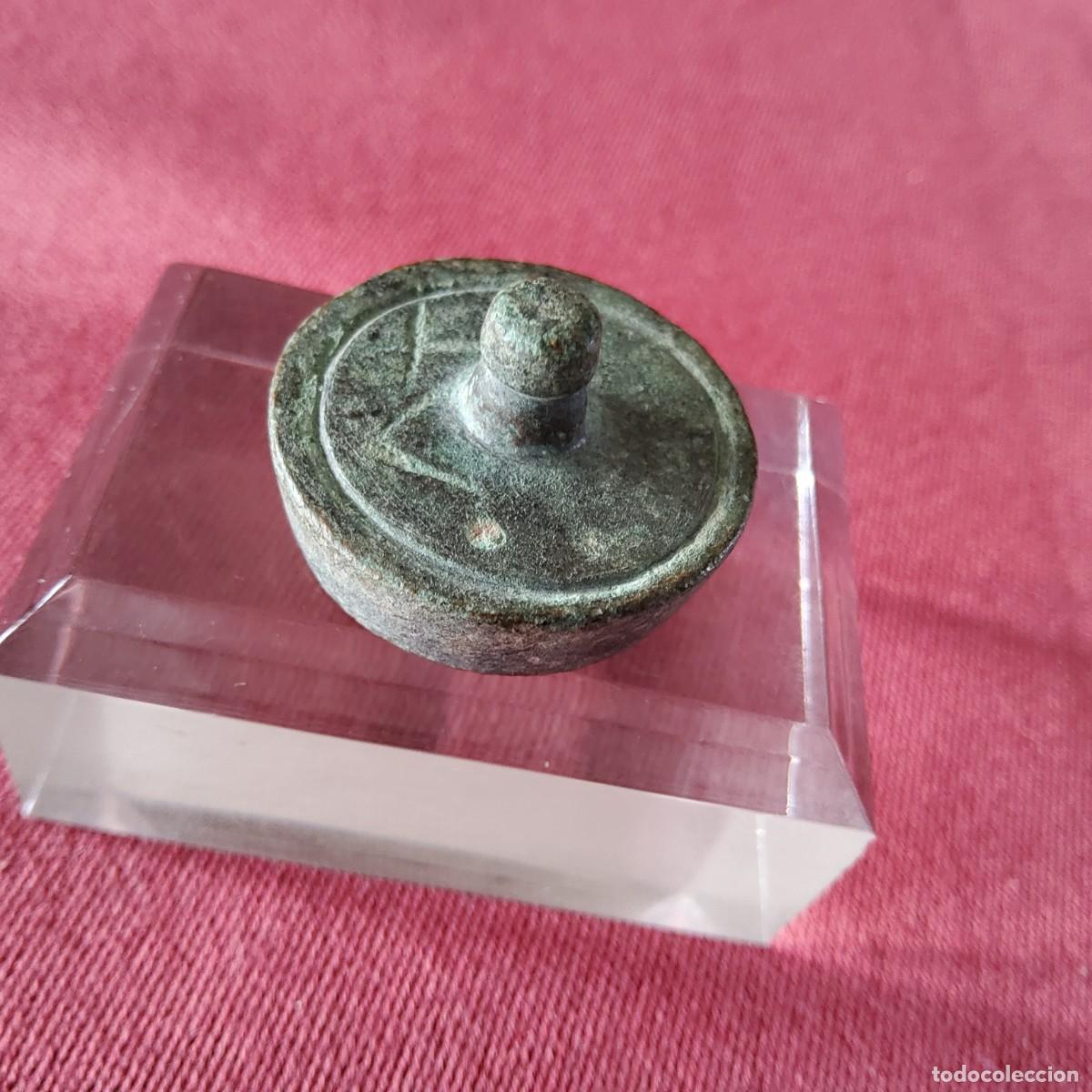 Antig&uuml;edades: ANTIGUA PESA PONDERAL DE BRONCE - Foto 3