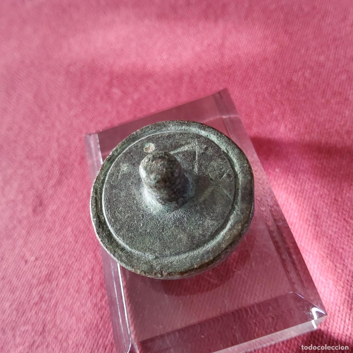 Antig&uuml;edades: ANTIGUA PESA PONDERAL DE BRONCE - Foto 6