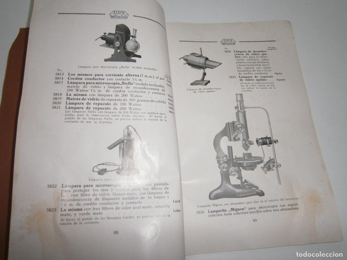 Antig&uuml;edades: ANTIGUO CATALOGO DE ACCESORIOS PARA MICROSCOPIA - Foto 3