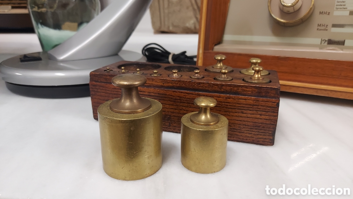 Antig&uuml;edades: Taco de pesos de bronce circa 1920 - Foto 3