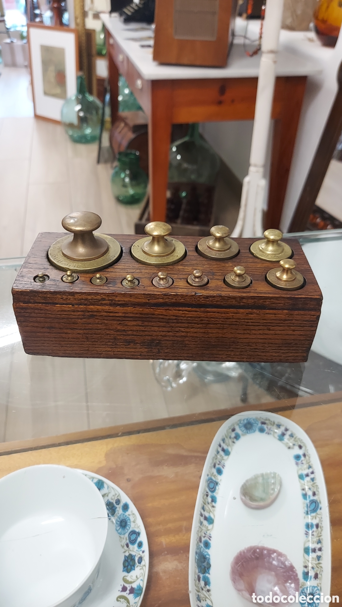Antig&uuml;edades: Taco de pesos de bronce circa 1920 - Foto 1