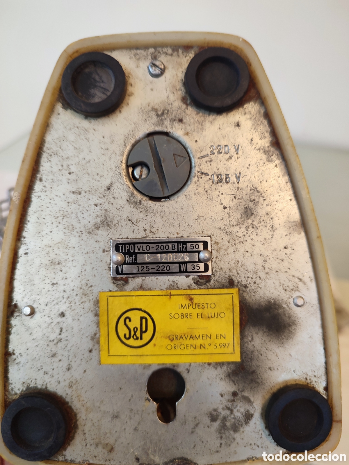 Antig&uuml;edades: Ventilador S&P vintage azul - Foto 3