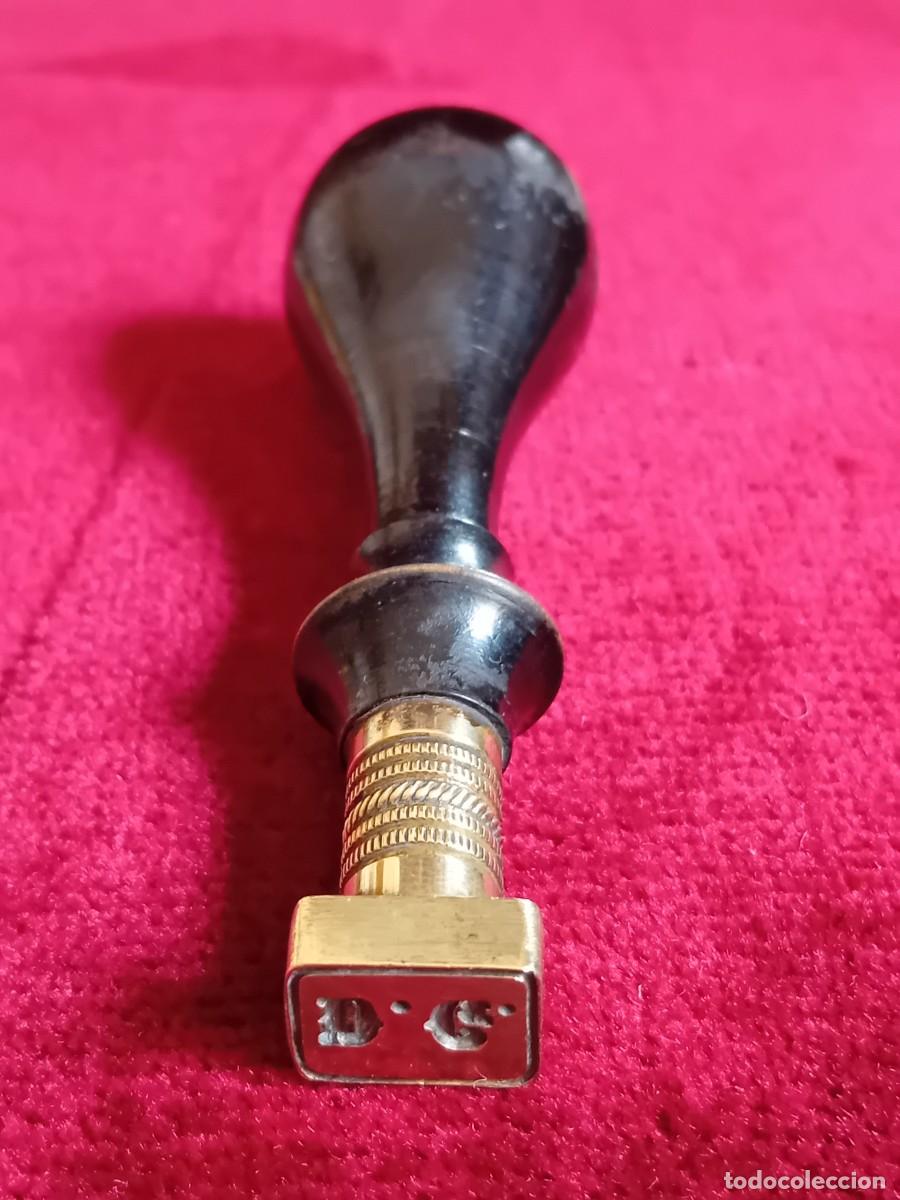 Antig&uuml;edades: Lacre siglo XIX, letras D.G. - Foto 1