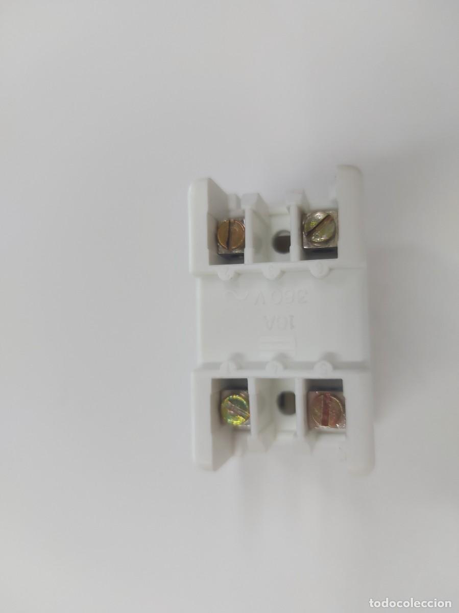 Antig&uuml;edades: ANTIGUO INTERRUPTOR DOBLE METROPOLI BJC - Foto 3