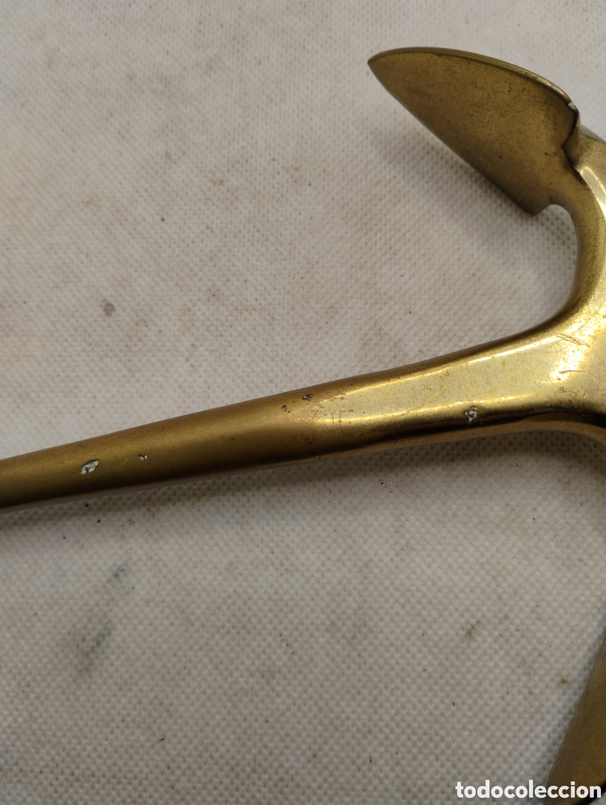 Antig&uuml;edades: Ancla decorativa en Bronce dorado - Foto 6