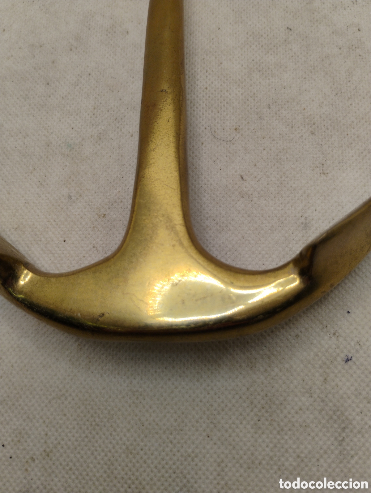 Antig&uuml;edades: Ancla decorativa en Bronce dorado - Foto 7