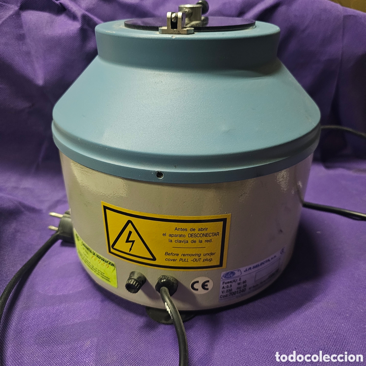 Antig&uuml;edades: CENTRIFUGADORA DE LABORATORIO SELECTA CENCOM FUNCIONANDO - Foto 5