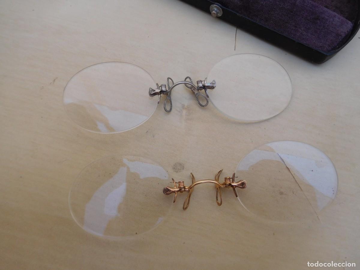 Antig&uuml;edades: Estuche con pareja de gafas antiguas - Foto 5