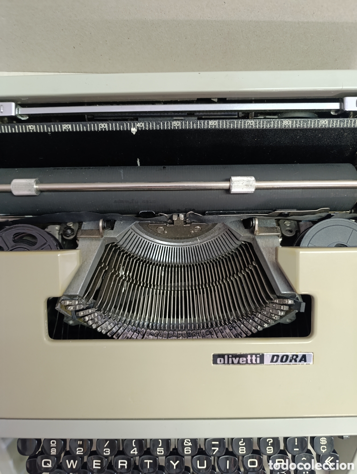 Antig&uuml;edades: MAQUINA DE ESCRIBIR OLIVETTI DORA. SPAIN. CON FUNDA. - Foto 7