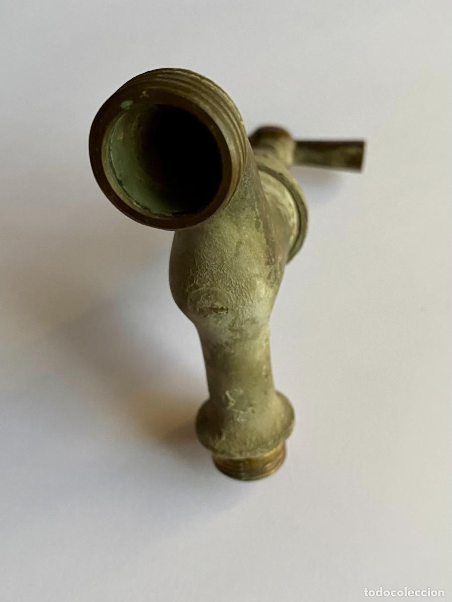 Antig&uuml;edades: ANTIGUO GRIFO DE LAT&Oacute;N / BRONCE VINTAGE - FUNCIONA - Foto 3