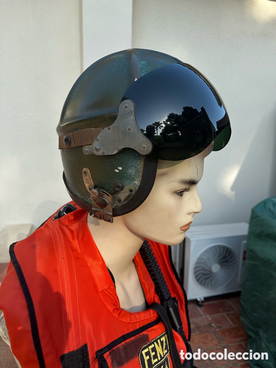 Antig&uuml;edades: Casco piloto helic&oacute;ptero americano - Foto 3