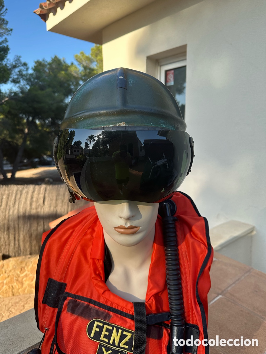 Antig&uuml;edades: Casco piloto helic&oacute;ptero americano - Foto 4