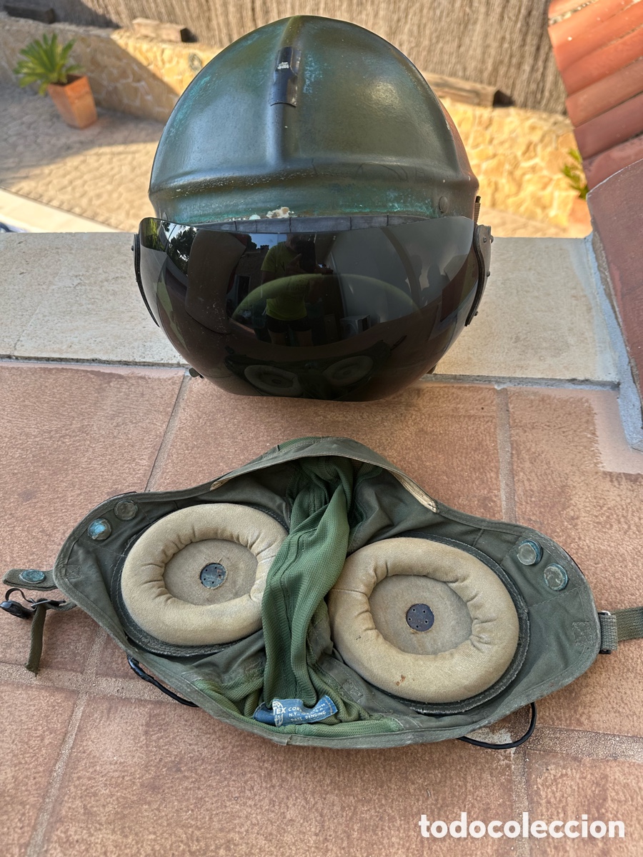 Antig&uuml;edades: Casco piloto helic&oacute;ptero americano - Foto 6