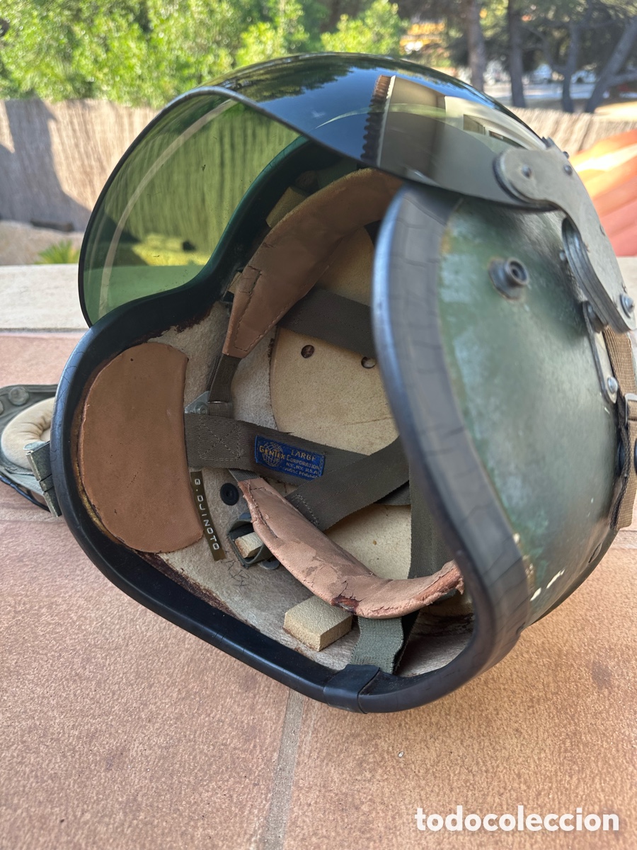 Antig&uuml;edades: Casco piloto helic&oacute;ptero americano - Foto 9