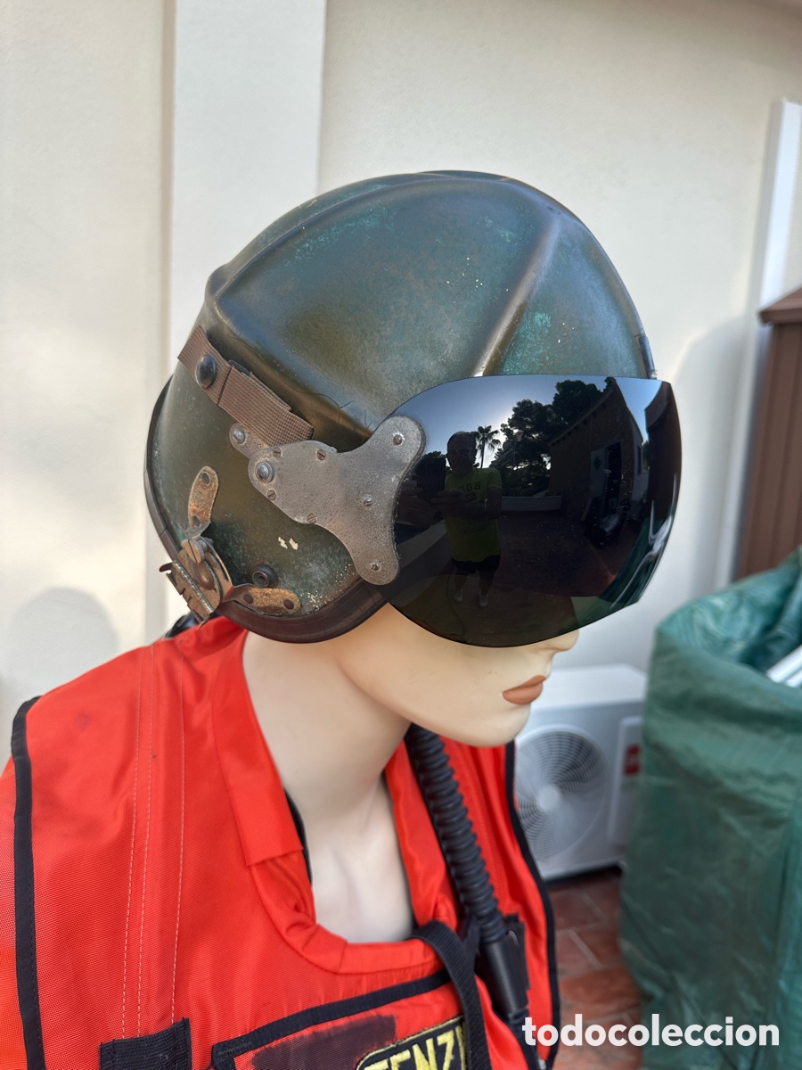 Antig&uuml;edades: Casco piloto helic&oacute;ptero americano - Foto 16