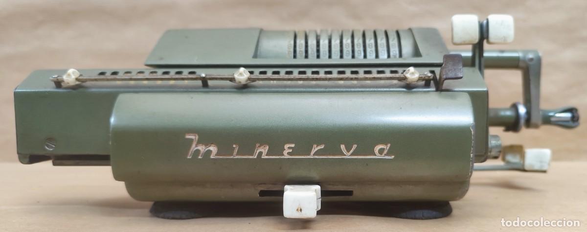 Antig&uuml;edades: Calculadora Minerva de &eacute;poca, funciona - Foto 5