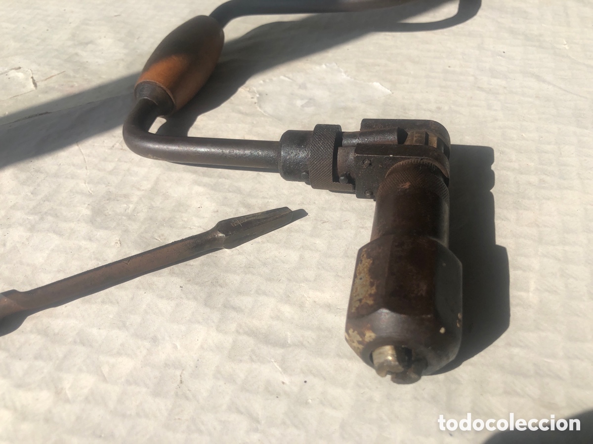 Antig&uuml;edades: Antiguo berbiqui / taladro manual reversible - Foto 7
