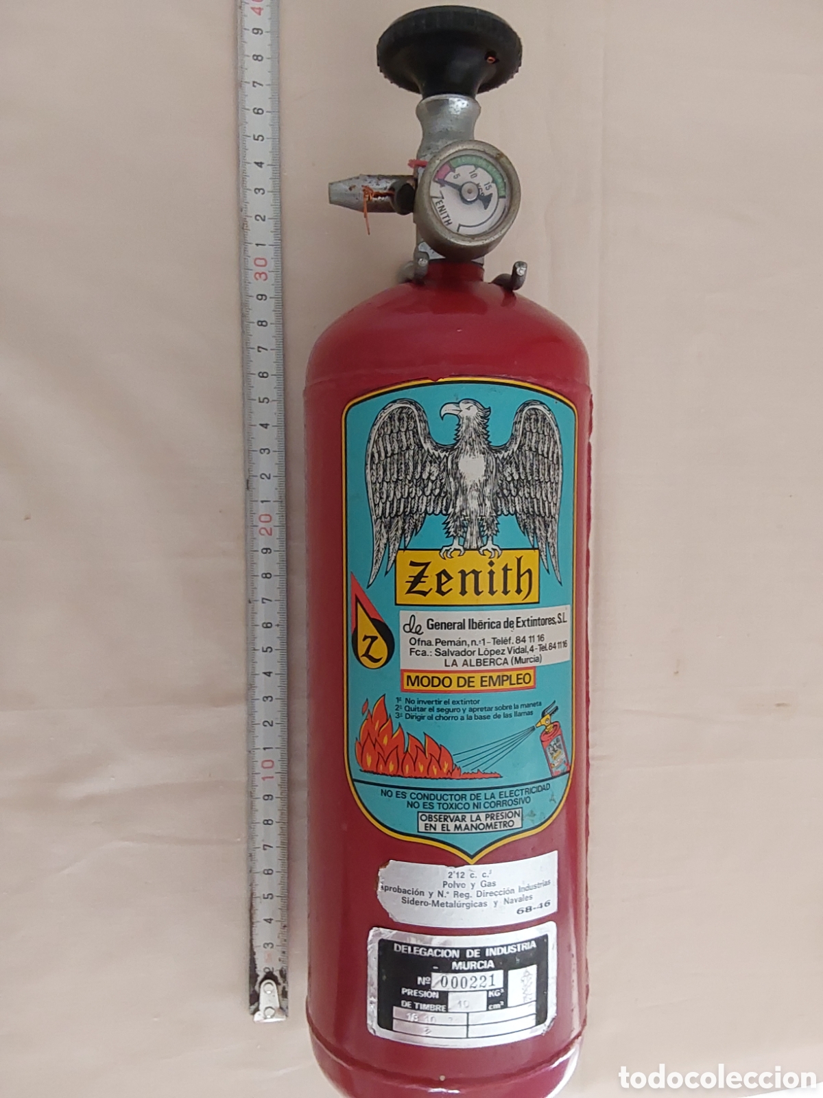 Antig&uuml;edades: Extintor Zenith 1974 - Foto 2