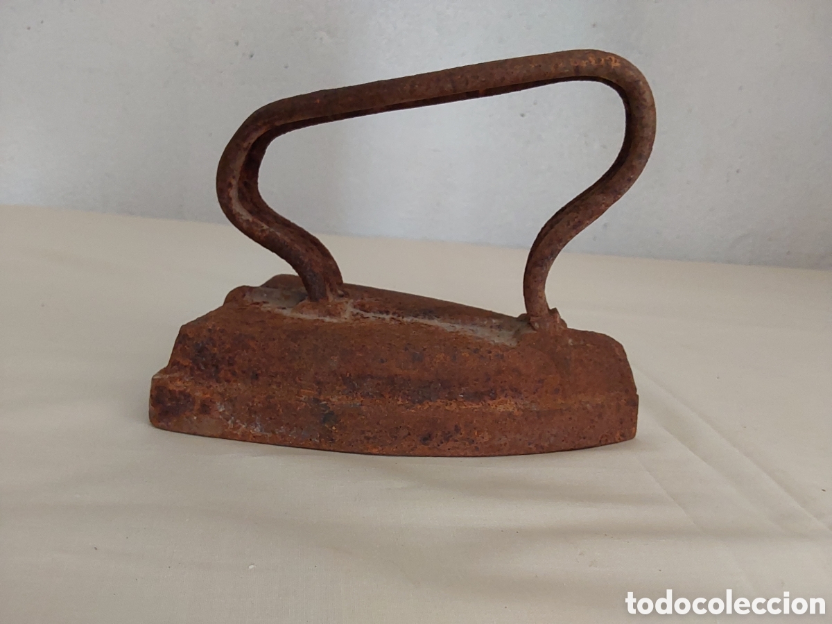 Antig&uuml;edades: Plancha de hierro fundido SXIX - Foto 1