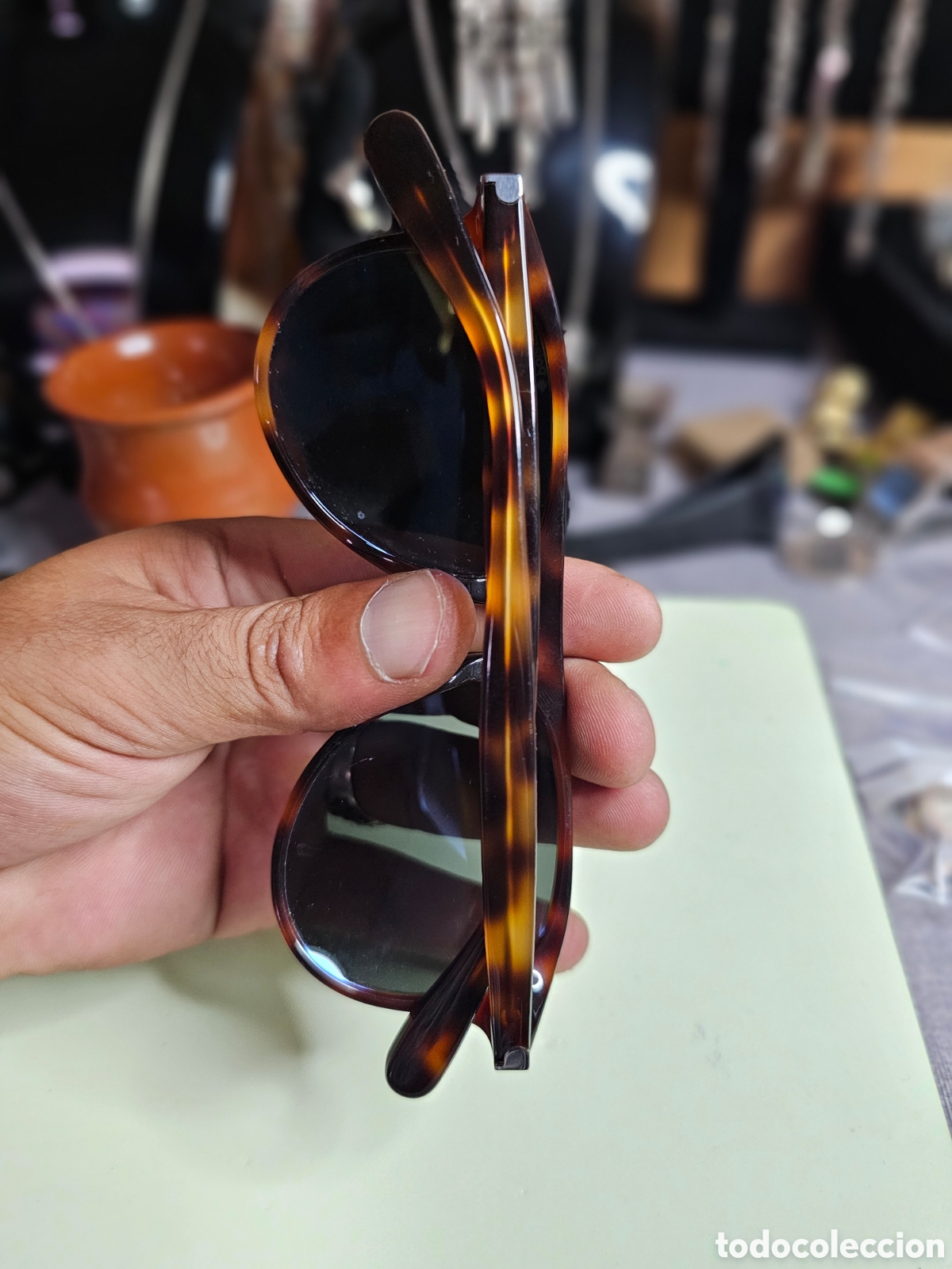 Antig&uuml;edades: Gafas Polaroid vintage marr&oacute;n - Foto 4