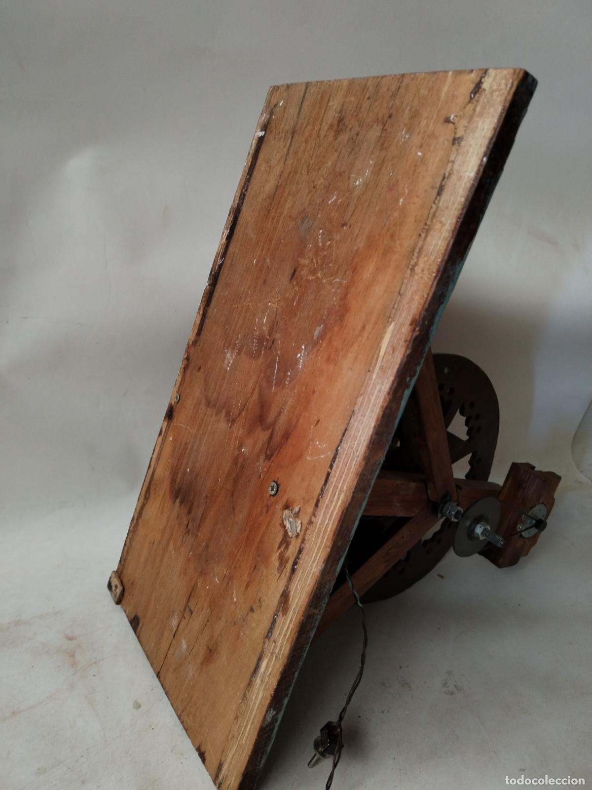 Antig&uuml;edades: noria artesanal casera de madera con motor - Foto 7