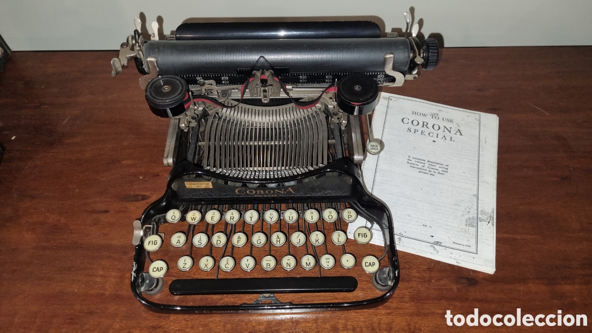 Antig&uuml;edades: Maquina de escribir Corona - Foto 1