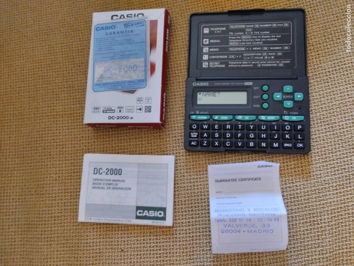 Antig&uuml;edades: Casio Data Bank DC-2000-w - Foto 1