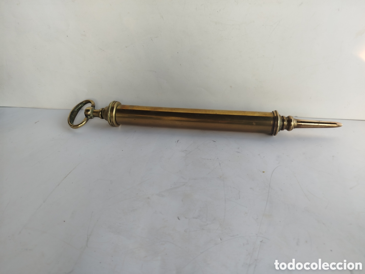 Antig&uuml;edades: Instrumento m&eacute;dico de lat&oacute;n - Foto 2