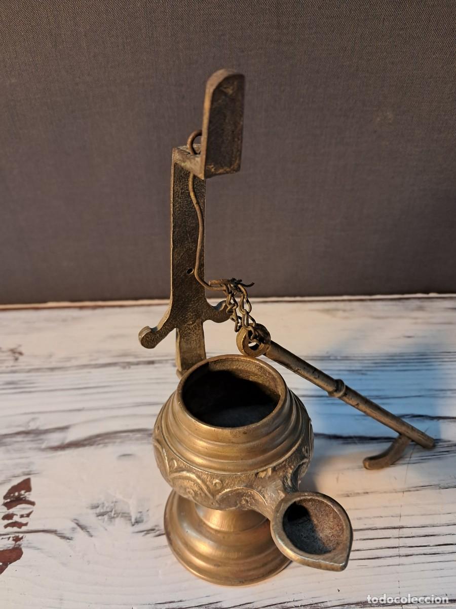 Antig&uuml;edades: CANDIL DE BRONCE ANTIGUO - Foto 4