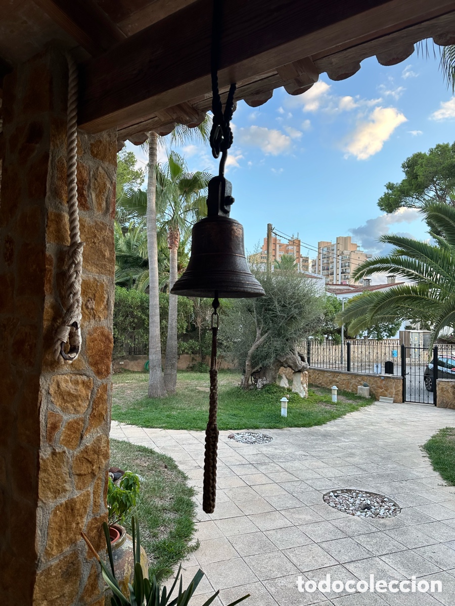 Antig&uuml;edades: Gran campana bronce antigua . - Foto 7