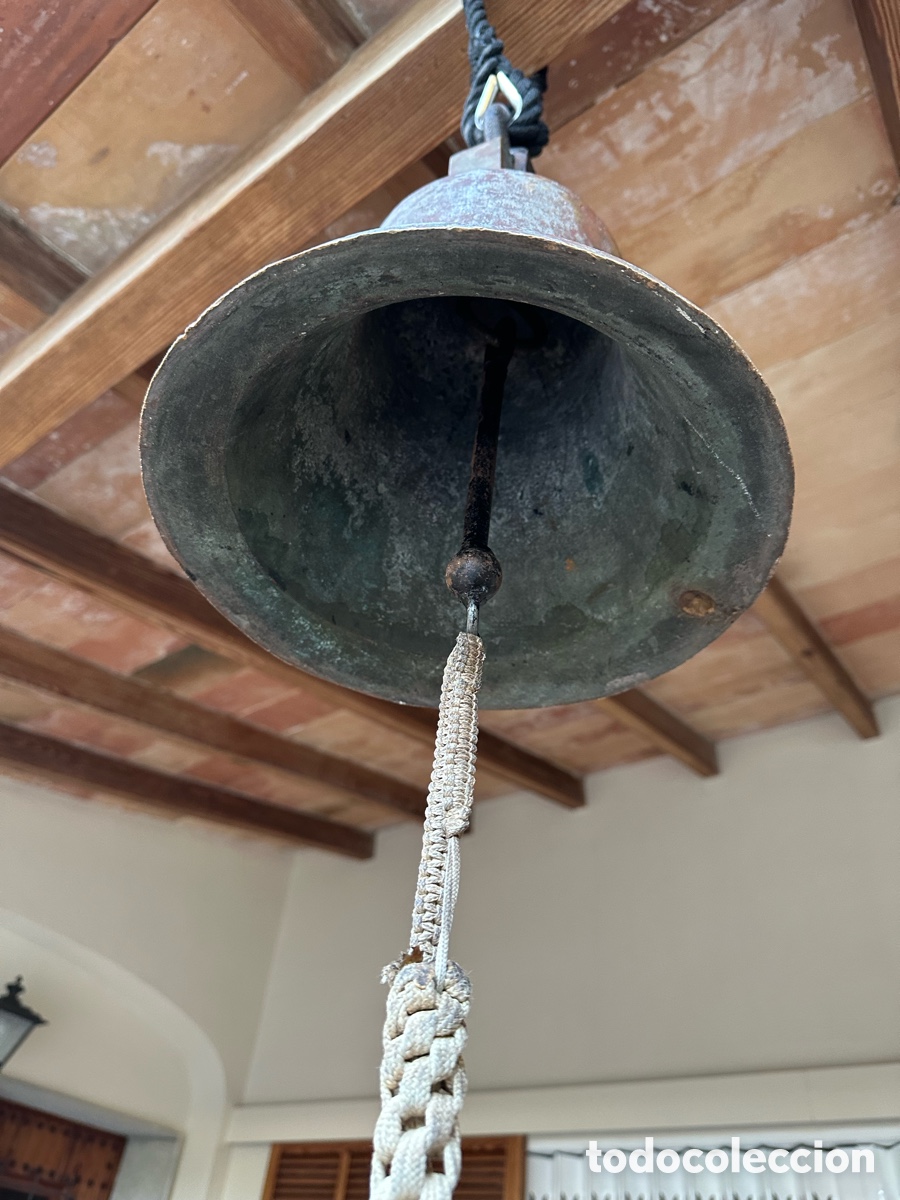 Antig&uuml;edades: Gran campana bronce antigua . - Foto 9
