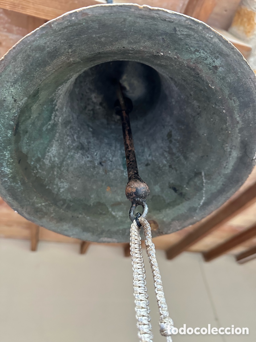 Antig&uuml;edades: Gran campana bronce antigua . - Foto 14