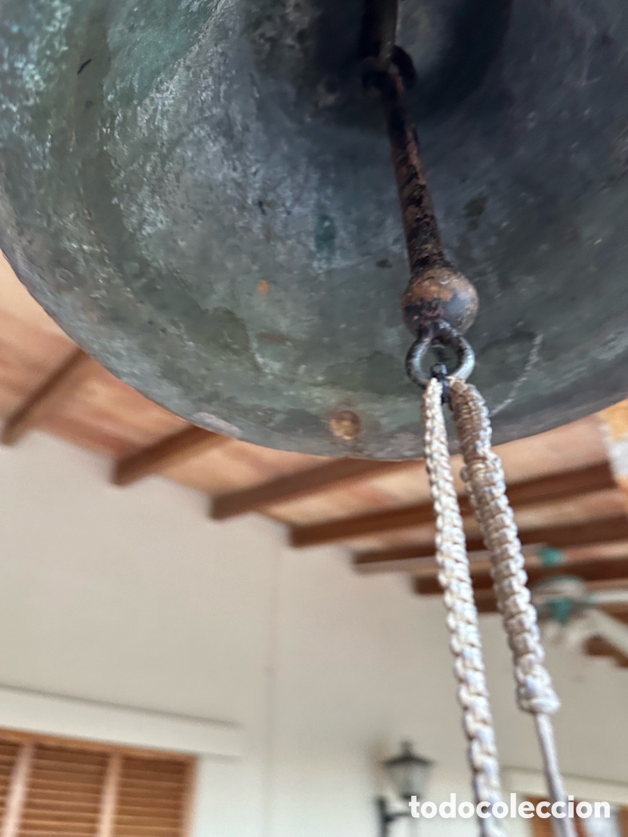 Antig&uuml;edades: Gran campana bronce antigua . - Foto 16