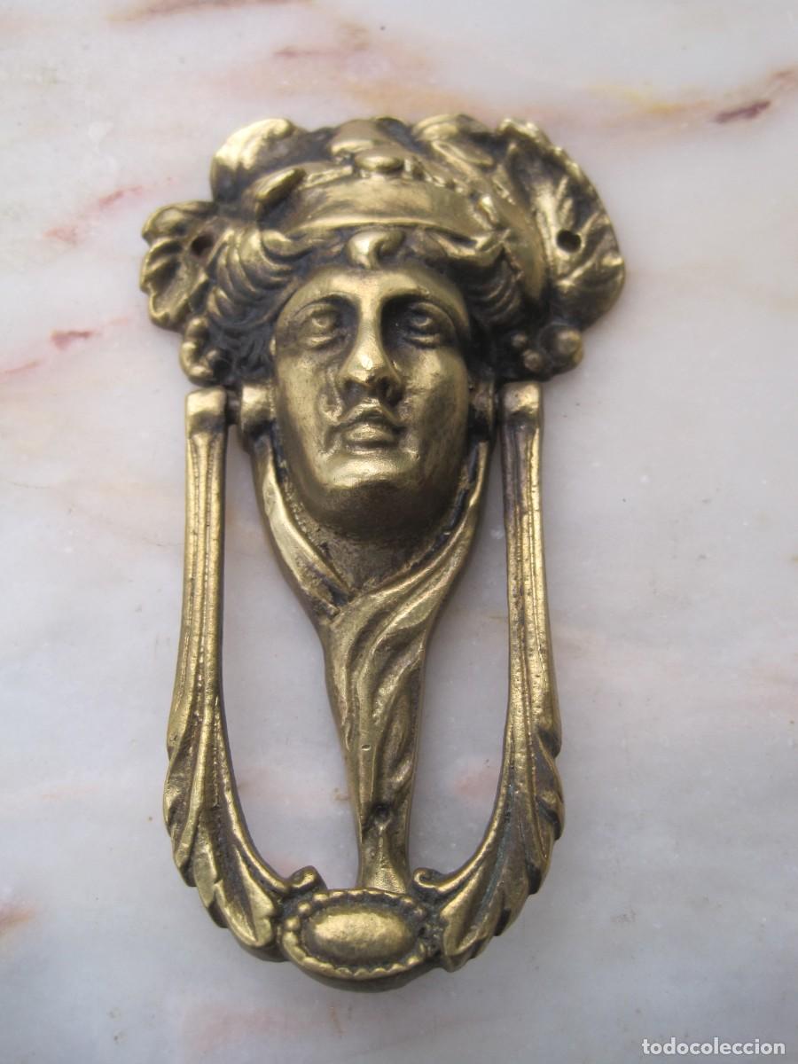 Antig&uuml;edades: ALDABA DE BRONCE - LLAMADOR DE PUERTA - Foto 1
