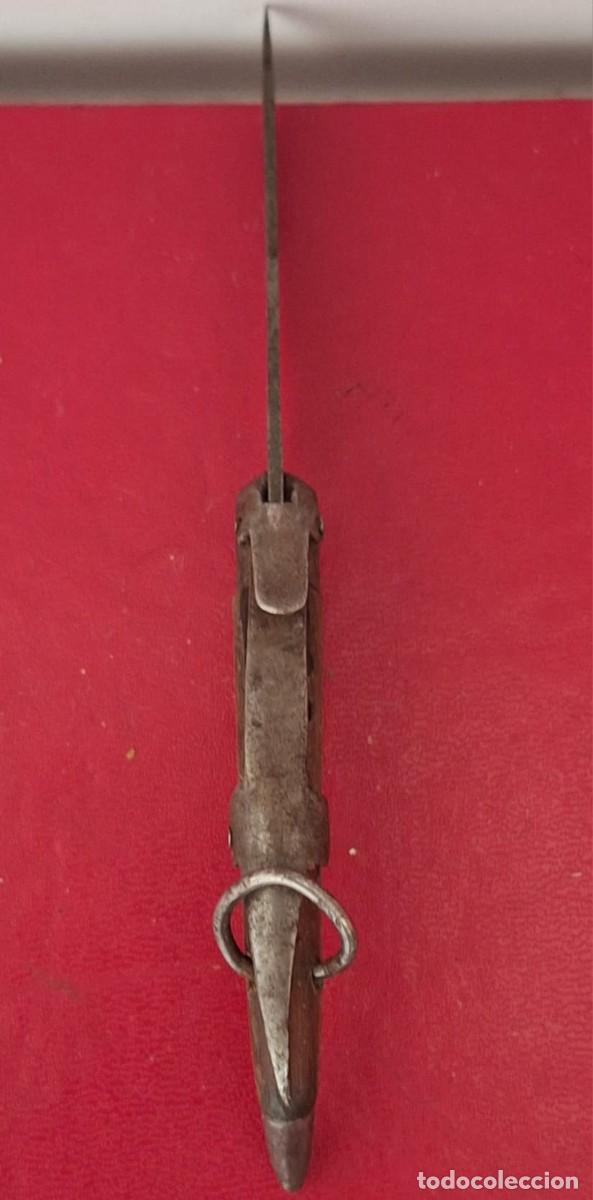 Antig&uuml;edades: Navaja plegable vintage &ldquo;Ring-Lock&rdquo; con mango de madera - Foto 6