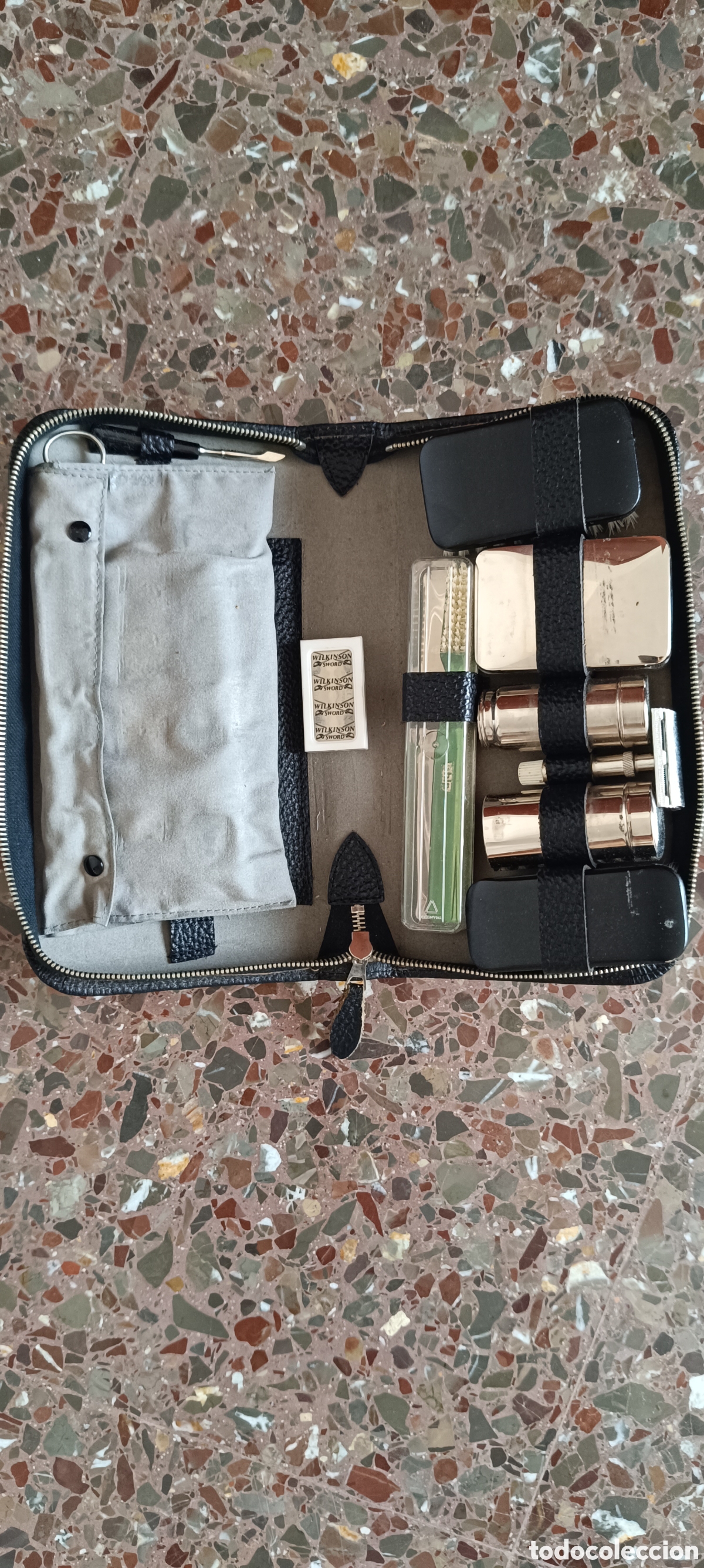 Antig&uuml;edades: Neceser barbero vintage - Foto 1