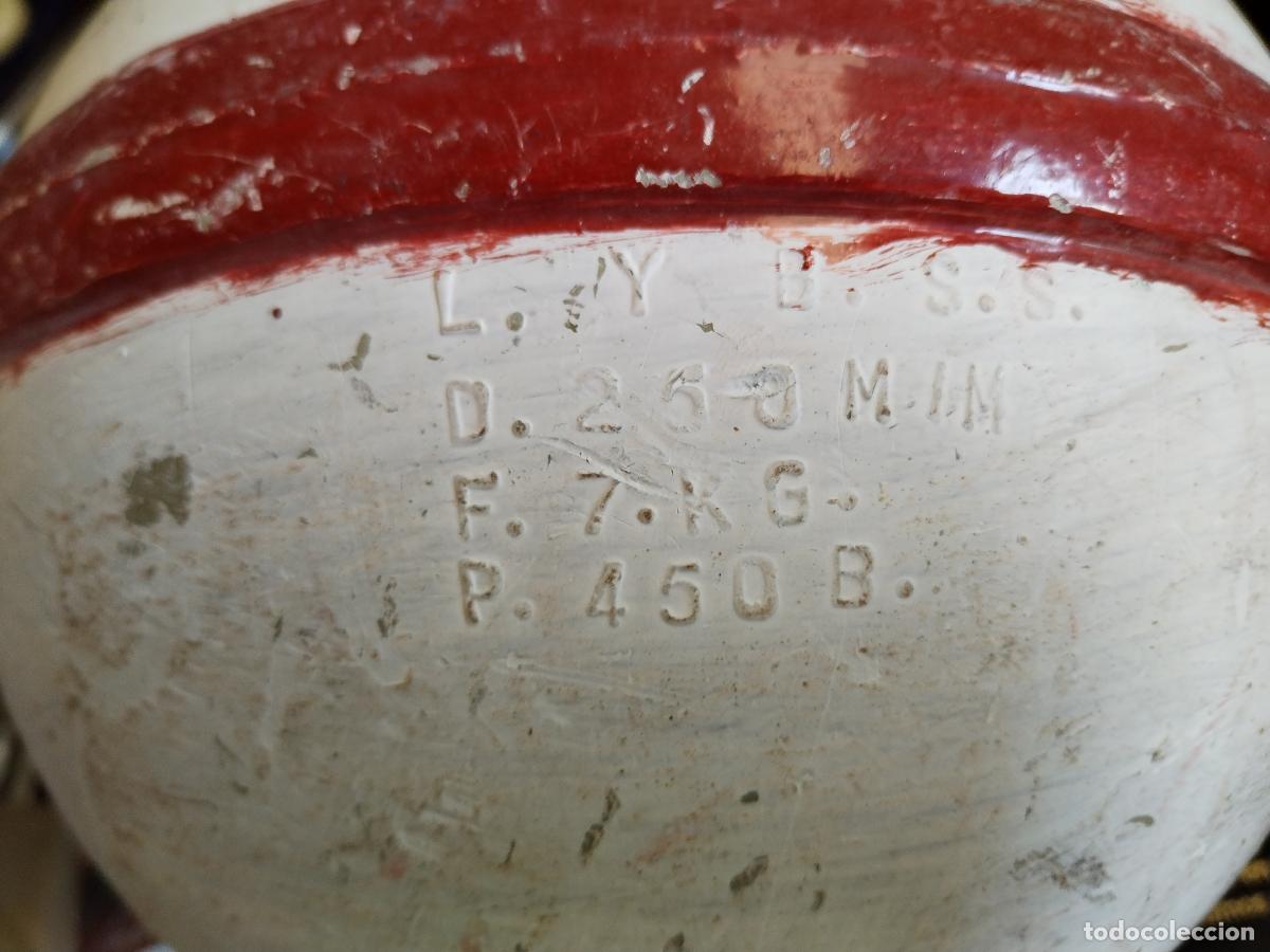 Antig&uuml;edades: boya nautica antigua de aluminio - Foto 7