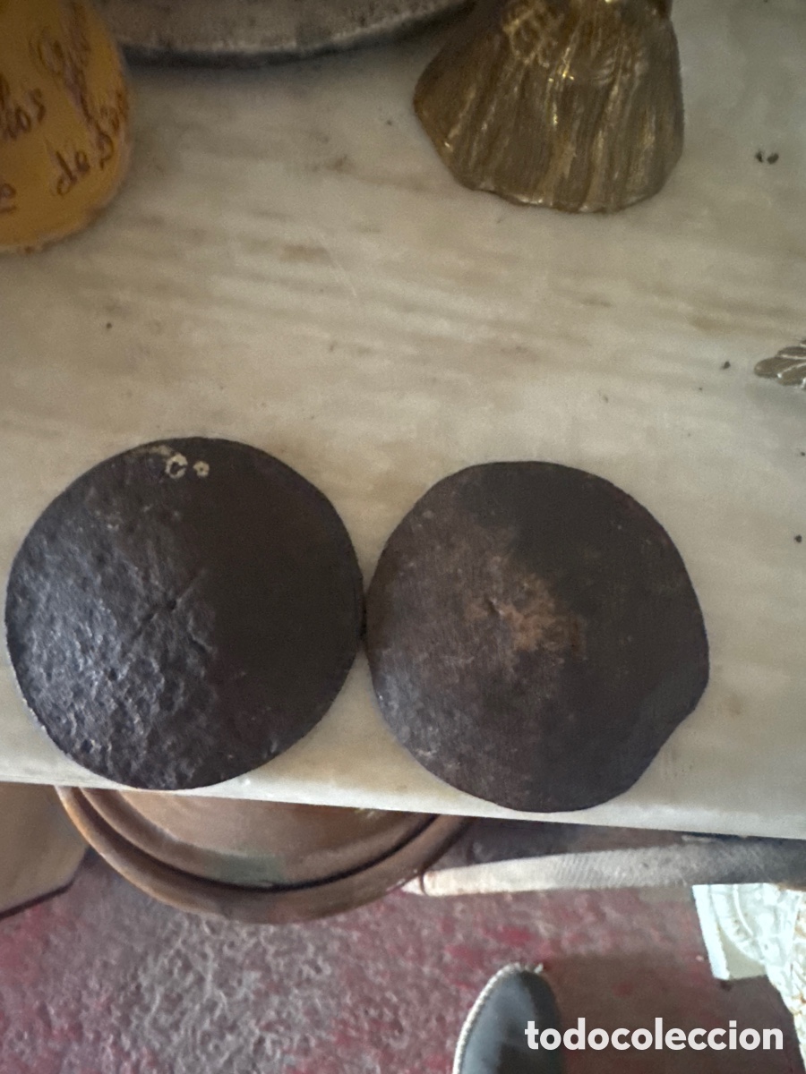Antig&uuml;edades: Pareja de juego de tejos - Foto 1
